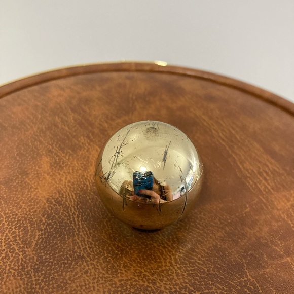 Mid Century Ice Bucket With Old World Map Design - Picture 4 of 5